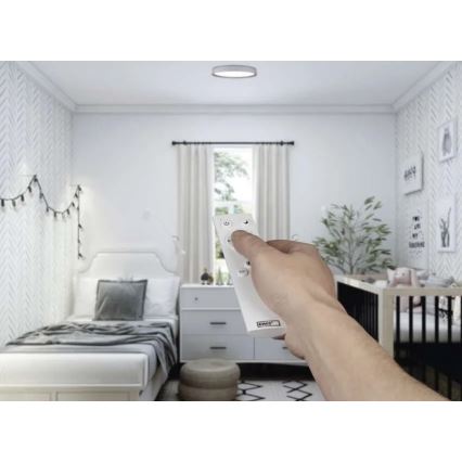 LED Prigušivo stropno svjetlo ILVI LED/30W/230V 2700-6500K promjer 40 cm bijela/bež + daljinski upravljač