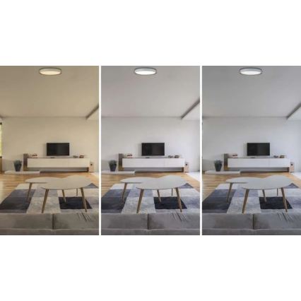 LED Prigušivo stropno svjetlo ILVI LED/30W/230V 2700-6500K promjer 40 cm bijela/bež + daljinski upravljač