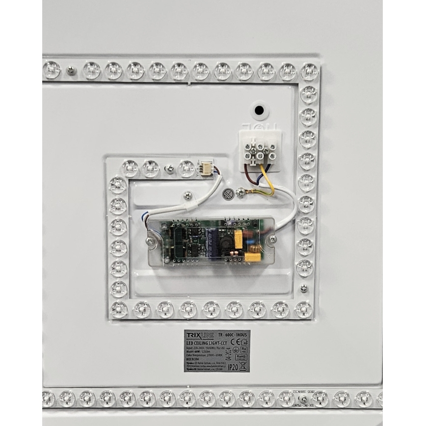 LED Prigušiva stropna svjetiljka INDUS LED/60W/230V 2700-6500K pr. 58 cm + daljinski upravljač