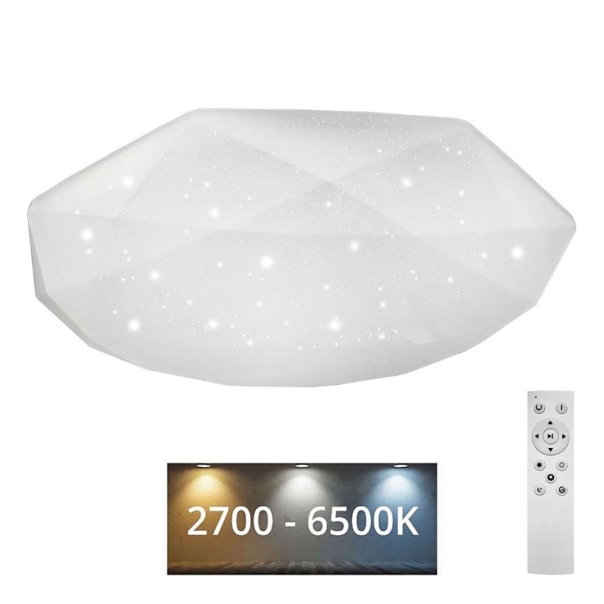 LED Prigušiva stropna svjetiljka INDUS LED/60W/230V 2700-6500K pr. 58 cm + daljinski upravljač