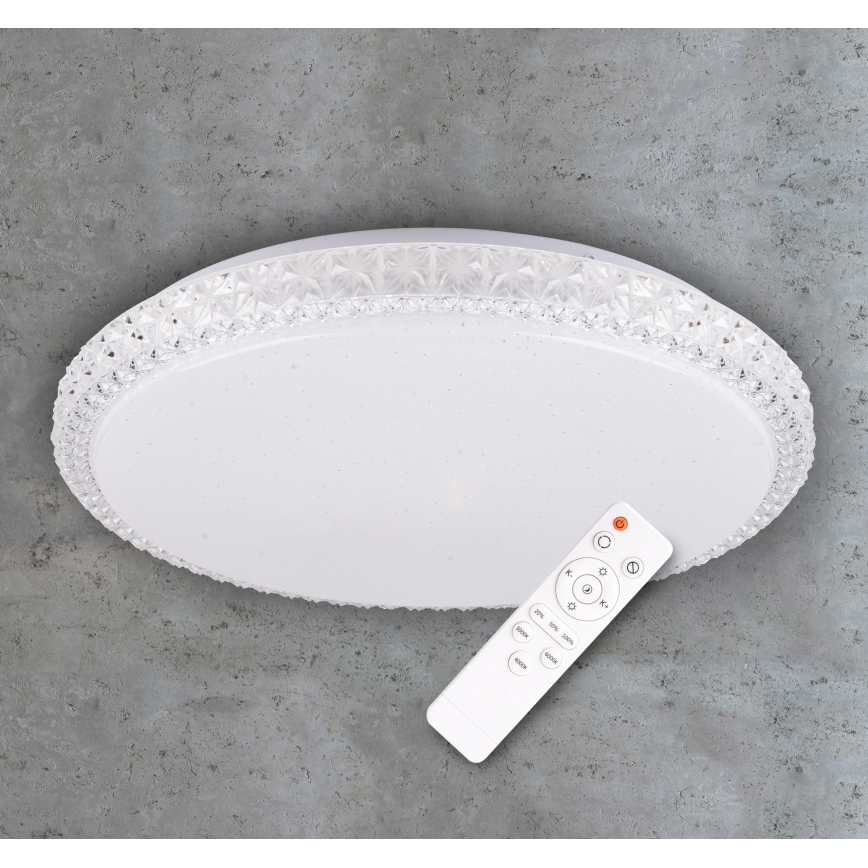 LED Prigušiva stropna svjetiljka IRINA LED/48W/230V s daljinskim upravljačem