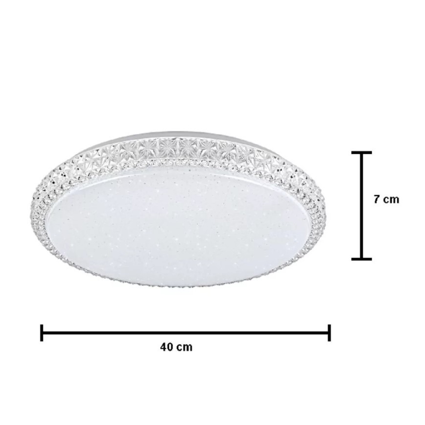LED Prigušiva stropna svjetiljka IRINA LED/48W/230V s daljinskim upravljačem