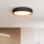 LED Prigušiva stropna svjetiljka LARIOS LED/48W/230V 3000-6500K pr.39 cm crna + daljinski upravljač