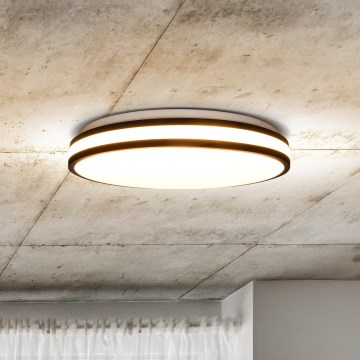 LED Prigušiva stropna svjetiljka LASKOS LED/48W/230V 3000-6500K crna + daljinski upravljač