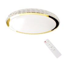 LED Prigušiva stropna svjetiljka LAYLA LED/33W/230V 3000/4000/6000K zlatna + daljinski upravljač