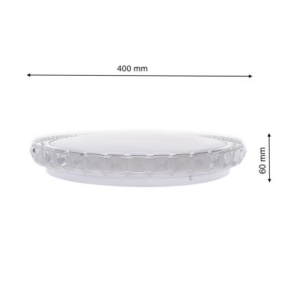 LED Prigušiva stropna svjetiljka LAYLA LED/26W/230V + daljinski upravljač