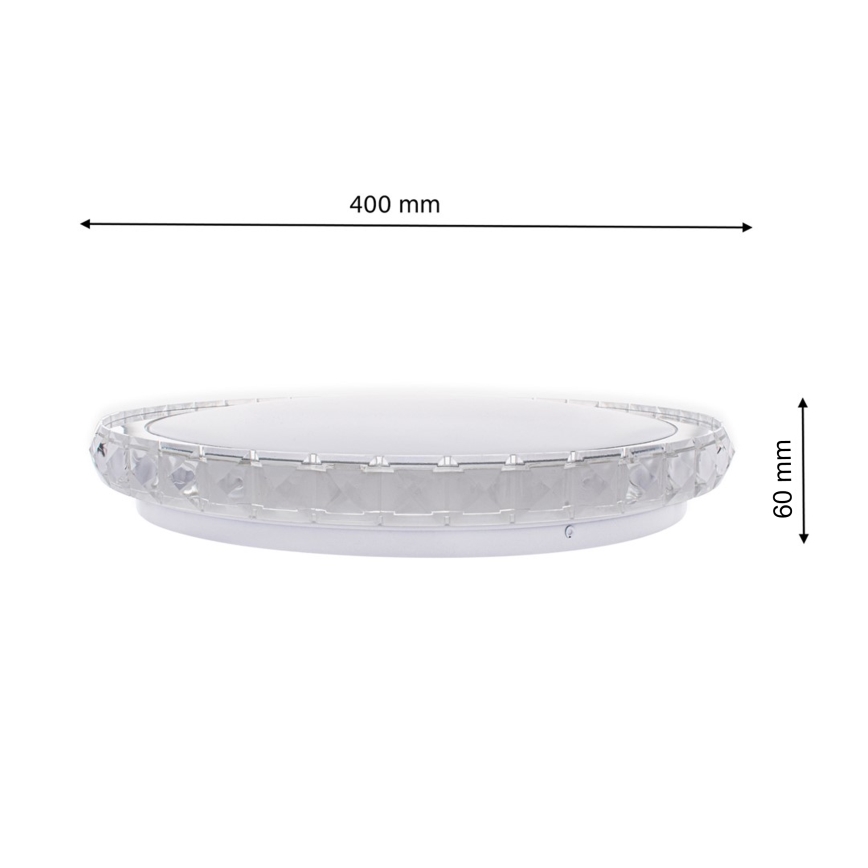 LED Prigušiva stropna svjetiljka LAYLA LED/26W/230V + daljinski upravljač