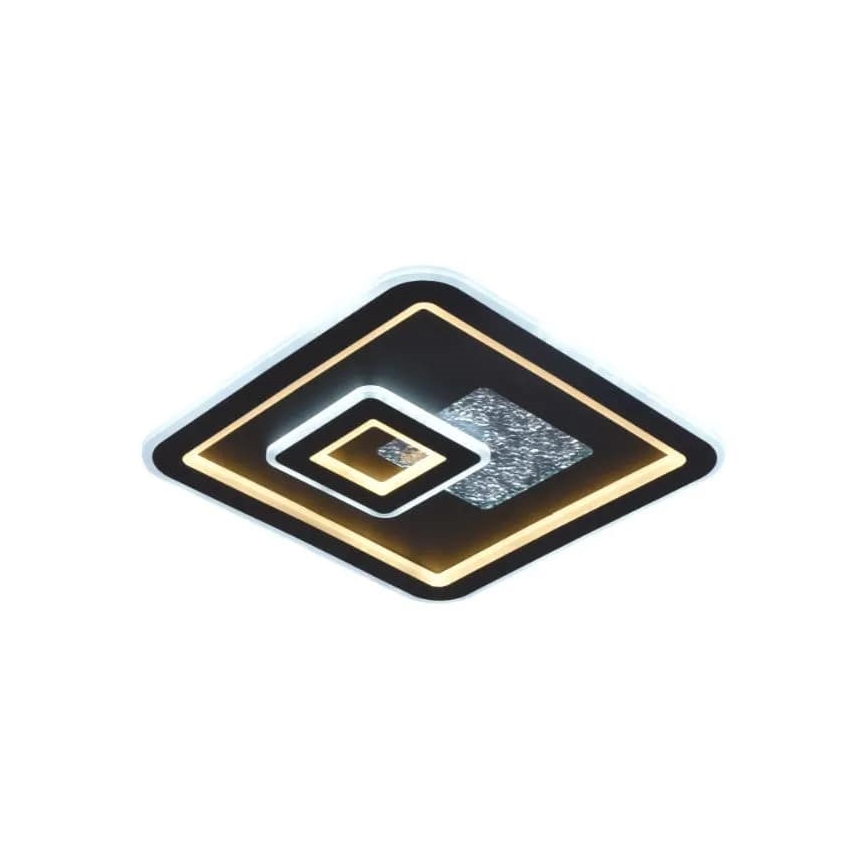 LED Prigušiva stropna svjetiljka LED/110W/230V 3000-6500K crna + daljinski upravljač