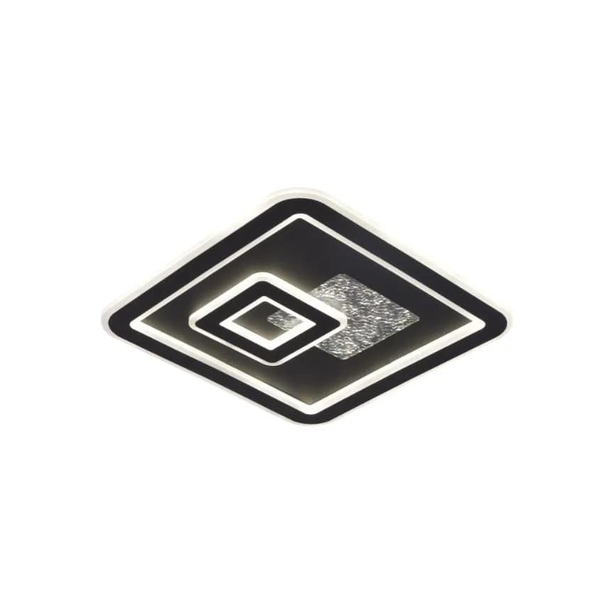 LED Prigušiva stropna svjetiljka LED/110W/230V 3000-6500K crna + daljinski upravljač