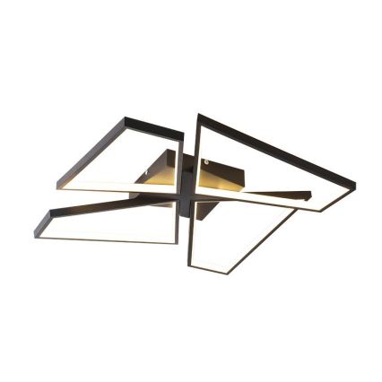 LED Prigušiva stropna svjetiljka LED/115W/230V 3000-6500K crna + daljinski upravljač