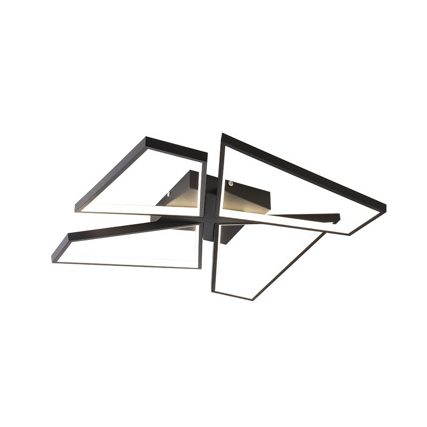 LED Prigušiva stropna svjetiljka LED/115W/230V 3000-6500K crna + daljinski upravljač