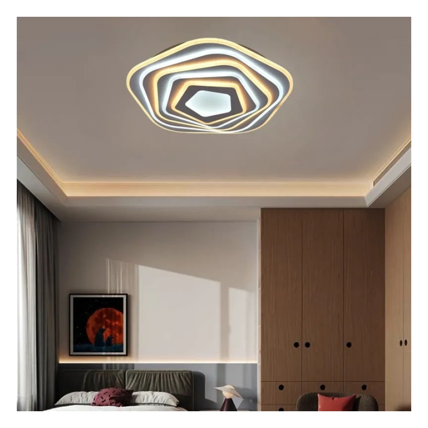 LED Prigušiva stropna svjetiljka LED/125W/230V 3000-6500K + daljinski upravljač
