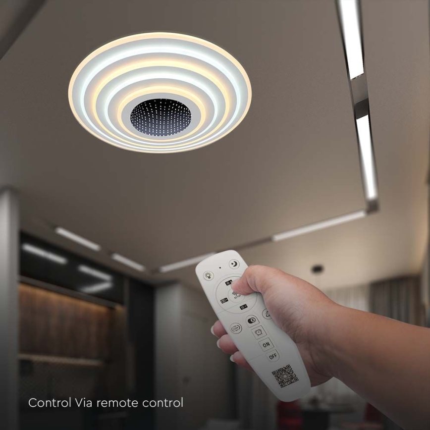 LED Prigušiva stropna svjetiljka LED/125W/230V 3000-6500K + daljinski upravljač