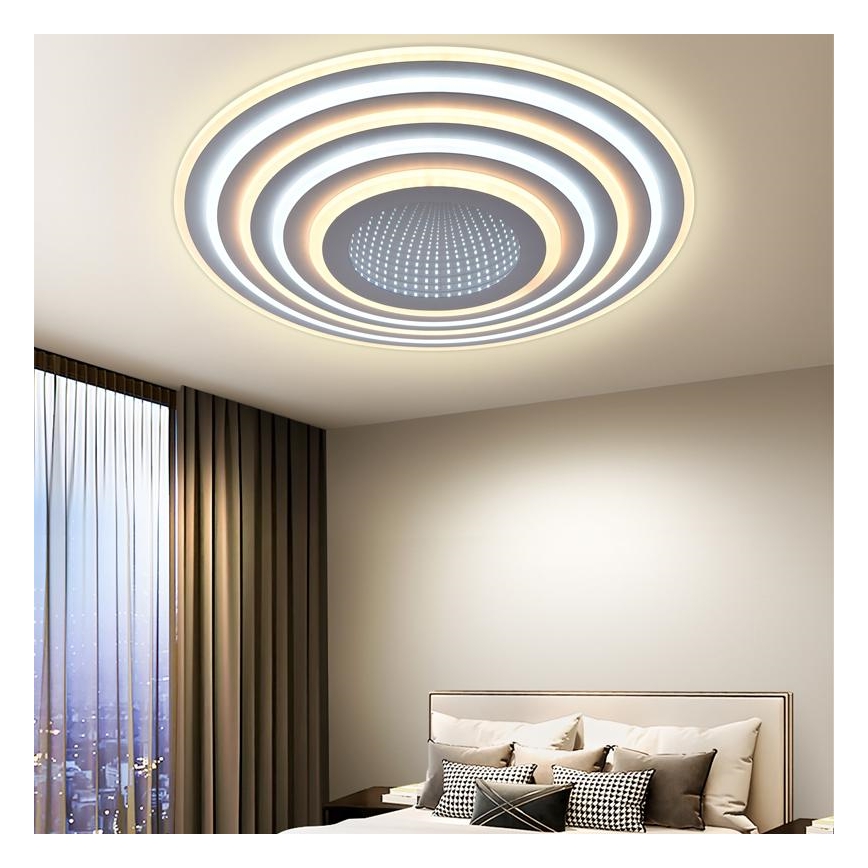 LED Prigušiva stropna svjetiljka LED/140W/230V 3000-6500K + daljinski upravljač