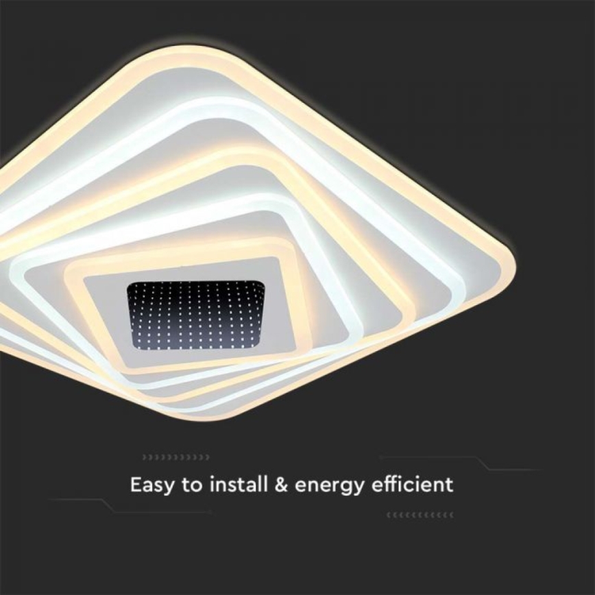 LED Prigušiva stropna svjetiljka LED/150W/230V 3000-6500K + daljinski upravljač