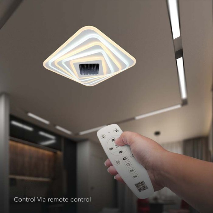 LED Prigušiva stropna svjetiljka LED/150W/230V 3000-6500K + daljinski upravljač
