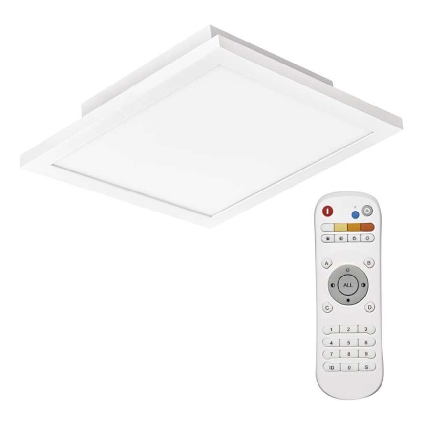 LED Prigušiva stropna svjetiljka LED/20W/230V + daljinski upravljač kvadrat 2700K-6000K