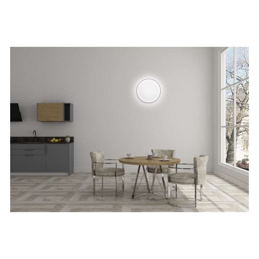 LED Prigušiva stropna svjetiljka LED/24W/230V + daljinski upravljač okrugla 2700K-6500K