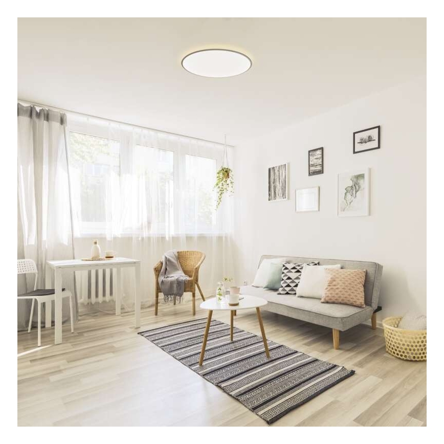 LED Prigušiva stropna svjetiljka LED/24W/230V + daljinski upravljač okrugla 2700K-6500K
