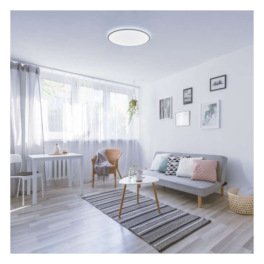 LED Prigušiva stropna svjetiljka LED/24W/230V + daljinski upravljač okrugla 2700K-6500K