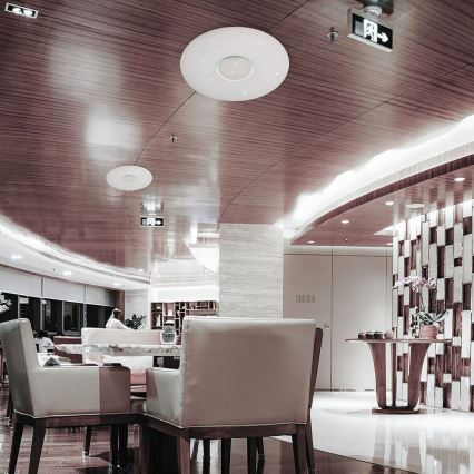 LED Prigušiva stropna svjetiljka LED/40W/230V 3000/4000/6500K pr. 39 cm + daljinski upravljač