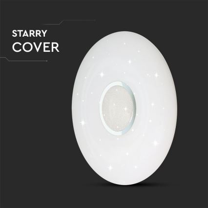 LED Prigušiva stropna svjetiljka LED/40W/230V 3000/4000/6500K pr. 39 cm + daljinski upravljač