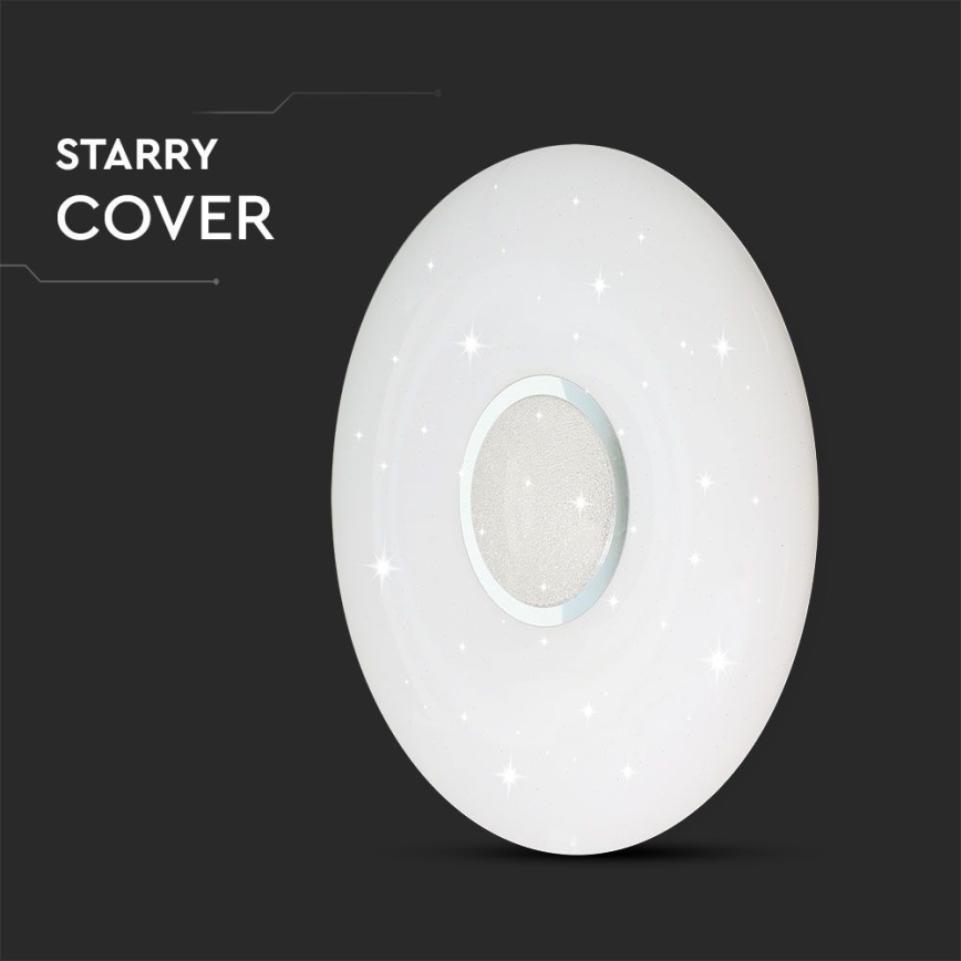 LED Prigušiva stropna svjetiljka LED/40W/230V 3000/4000/6500K pr. 39 cm + daljinski upravljač