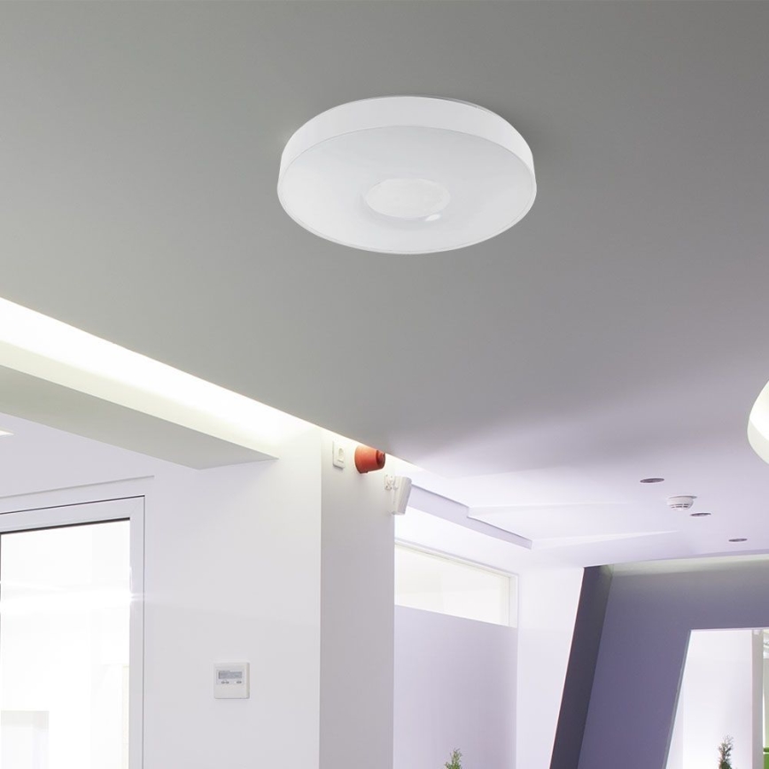 LED Prigušiva stropna svjetiljka LED/40W/230V 3000-6500K 39 cm bijela + daljinski upravljač