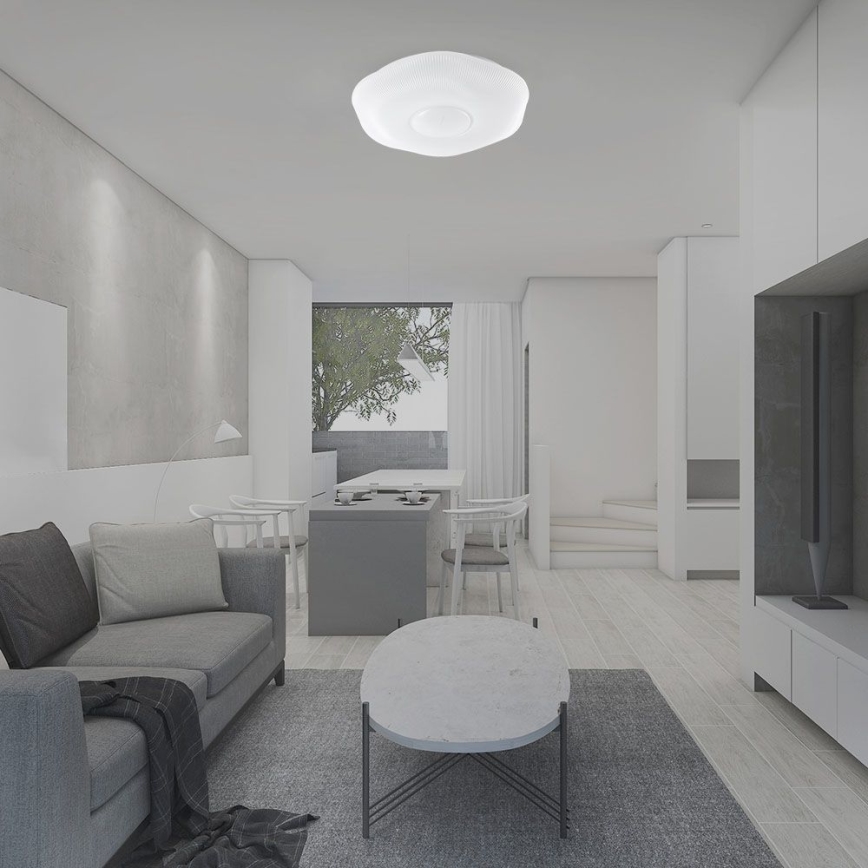 LED Prigušiva stropna svjetiljka LED/40W/230V 3000-6500K 40 cm bijela + daljinski upravljač