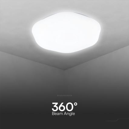 LED Prigušiva stropna svjetiljka LED/40W/230V 3000-6500K 40 cm bijela + daljinski upravljač