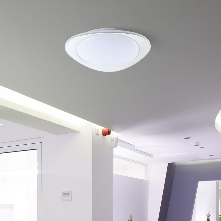 LED Prigušiva stropna svjetiljka LED/40W/230V 3000-6500K 45 cm bijela + daljinski upravljač
