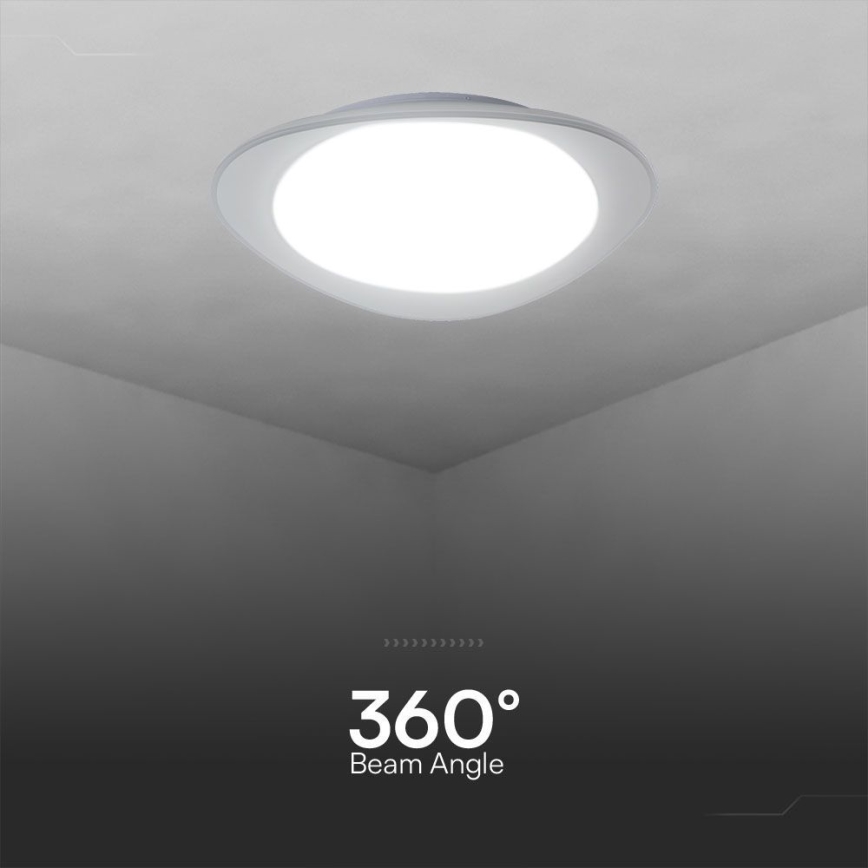 LED Prigušiva stropna svjetiljka LED/40W/230V 3000-6500K 45 cm bijela + daljinski upravljač
