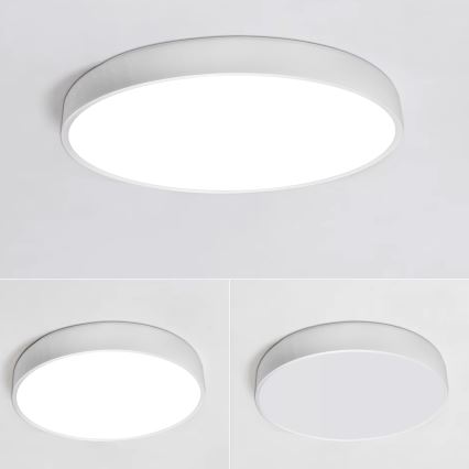 LED Prigušiva stropna svjetiljka LED/40W/230V 3000-6500K pr. 40 cm bijela + daljinski upravljač