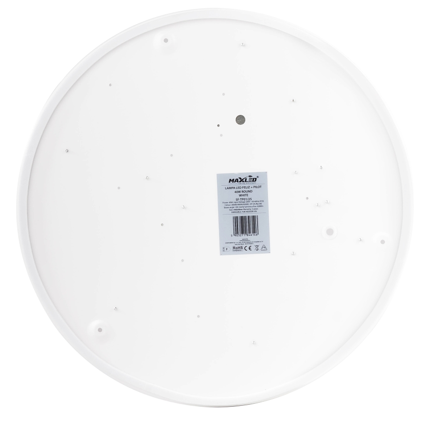 LED Prigušiva stropna svjetiljka LED/40W/230V 3000-6500K pr. 40 cm bijela + daljinski upravljač