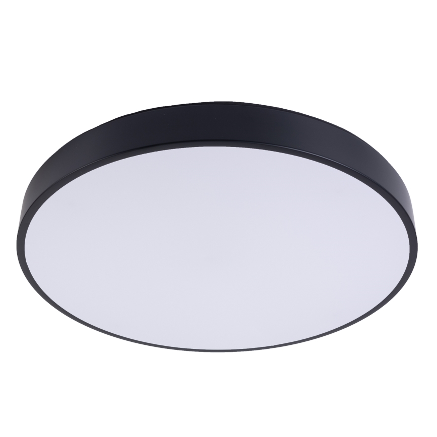 LED Prigušiva stropna svjetiljka LED/40W/230V 3000-6500K pr. 40 cm crna + daljinski upravljač