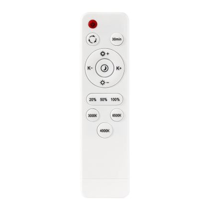 LED Prigušiva stropna svjetiljka LED/40W/230V 3000-6500K pr. 40 cm crna + daljinski upravljač