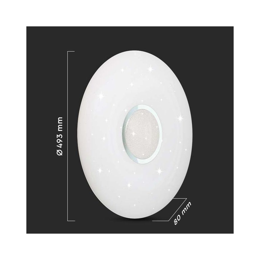 LED Prigušiva stropna svjetiljka LED/40W/230V 3000K/4000K/6500K + DU