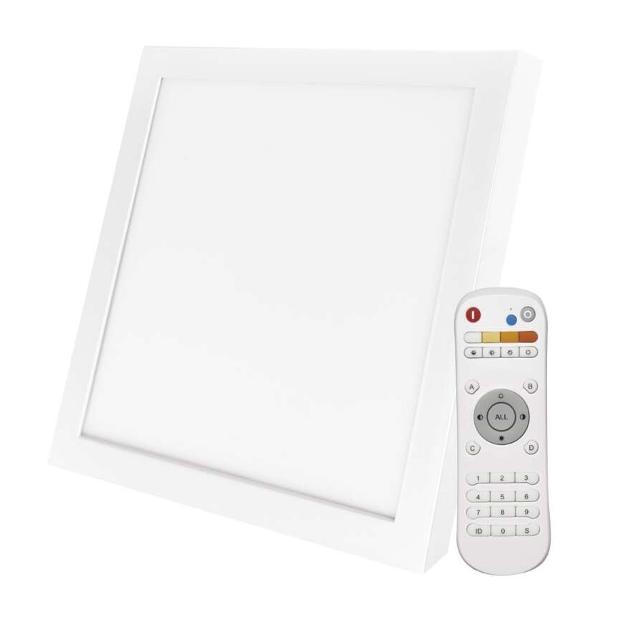 LED Prigušiva stropna svjetiljka LED/40W/230V + daljinski upravljač kvadrat 2700K-6000K