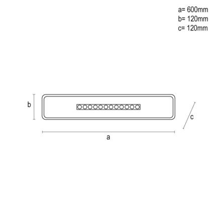 LED Prigušiva stropna svjetiljka LED/42W/230V 3000-6500K bijela + daljinski upravljač