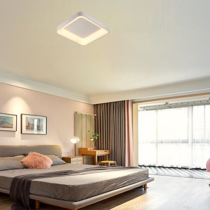 LED Prigušiva stropna svjetiljka LED/45W/230V 3000-6500K bijela + daljinski upravljač