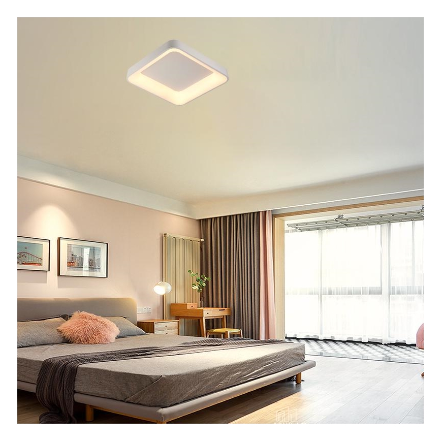 LED Prigušiva stropna svjetiljka LED/45W/230V 3000-6500K bijela + daljinski upravljač