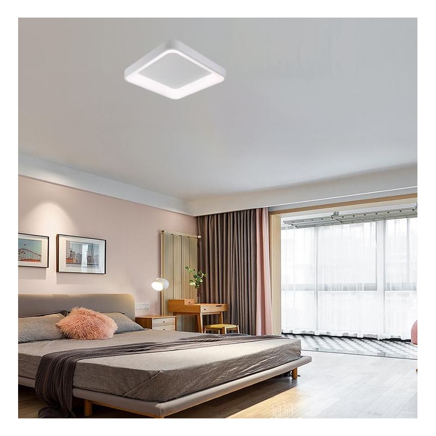LED Prigušiva stropna svjetiljka LED/45W/230V 3000-6500K bijela + daljinski upravljač