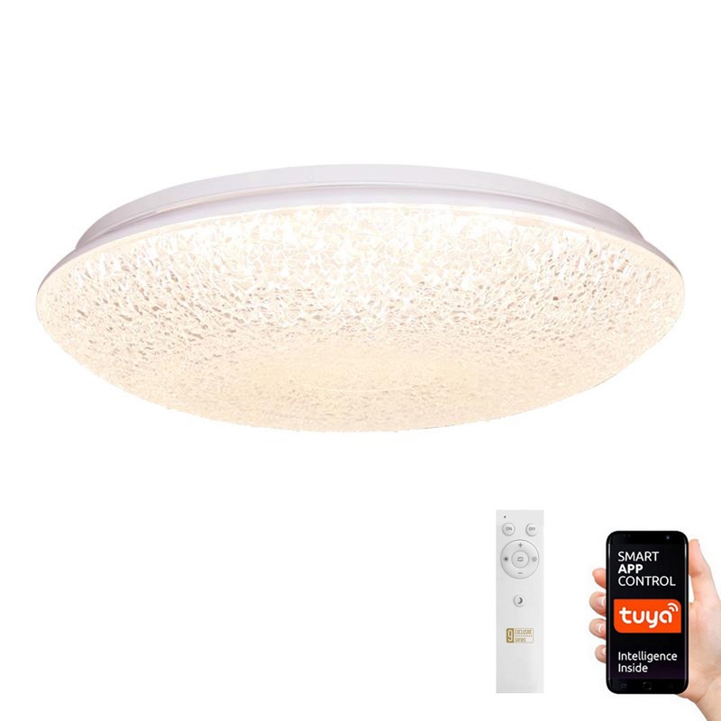 LED Prigušiva stropna svjetiljka LED/48W/230V 2700-6500K Wi-Fi Tuya + daljinski upravljač