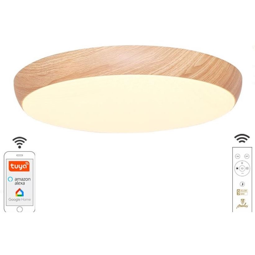 LED Prigušiva stropna svjetiljka LED/48W/230V 2700-6500K Wi-Fi Tuya + daljinski upravljač