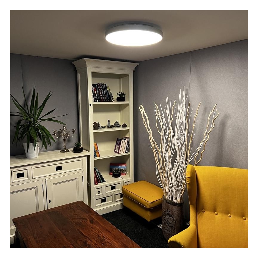 LED Prigušiva stropna svjetiljka LED/48W/230V 2700-6500K Wi-Fi Tuya + daljinski upravljač