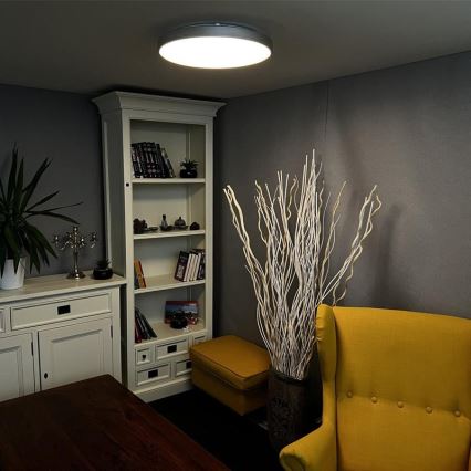 LED Prigušiva stropna svjetiljka LED/48W/230V 2700-6500K Wi-Fi Tuya + daljinski upravljač