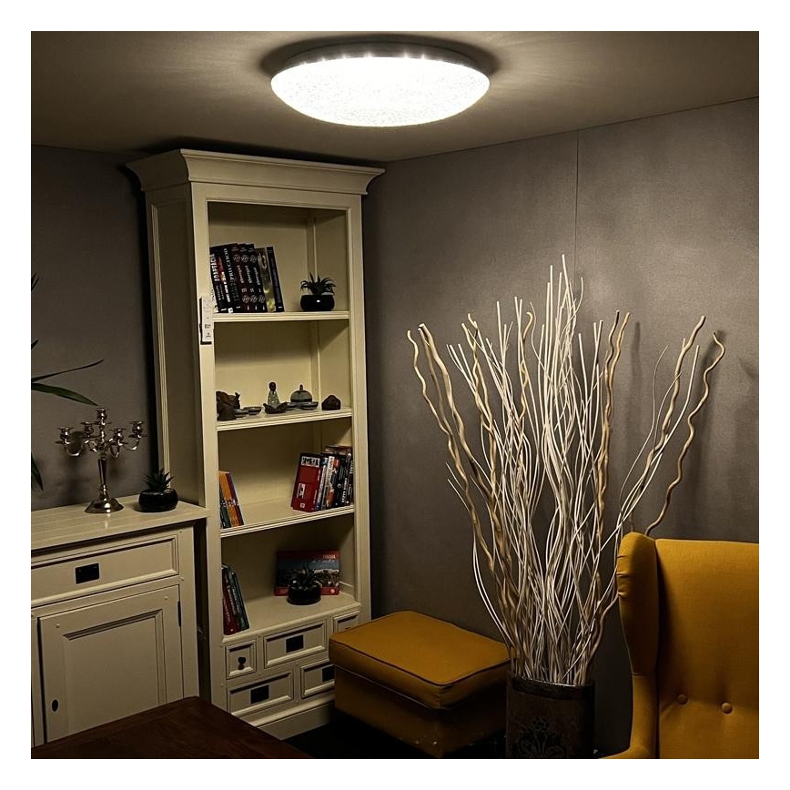 LED Prigušiva stropna svjetiljka LED/48W/230V 2700-6500K Wi-Fi Tuya + daljinski upravljač