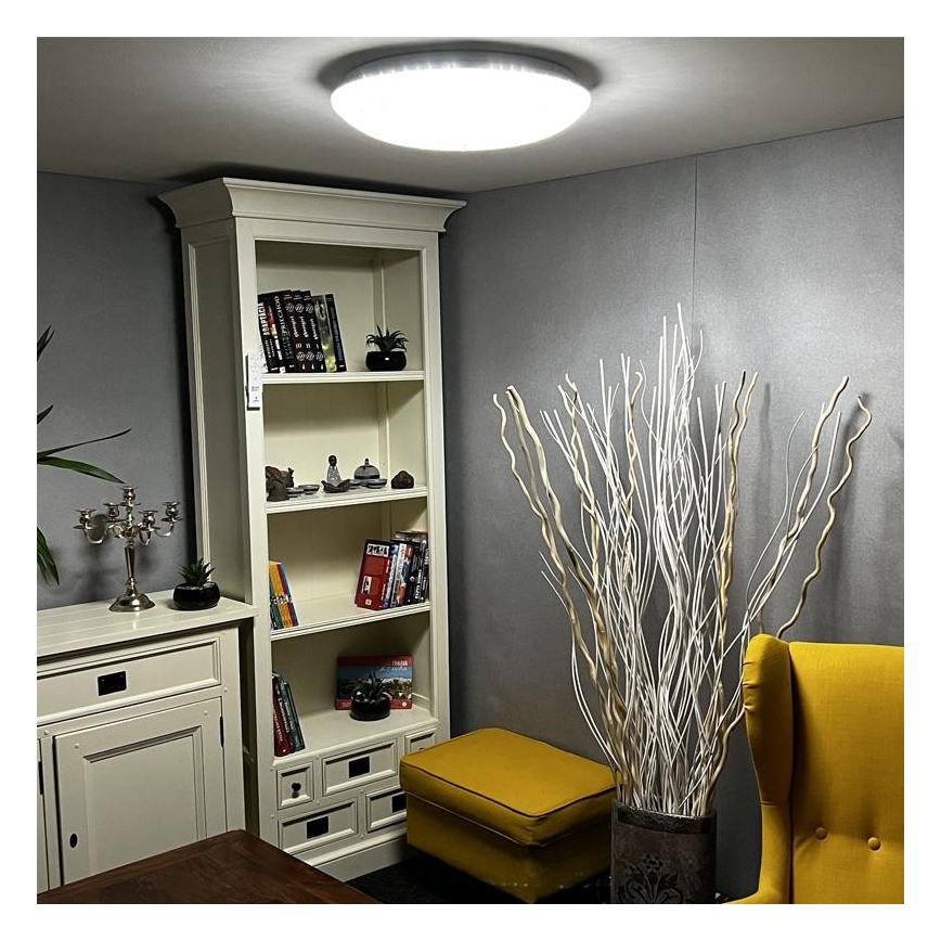 LED Prigušiva stropna svjetiljka LED/48W/230V 2700-6500K Wi-Fi Tuya + daljinski upravljač