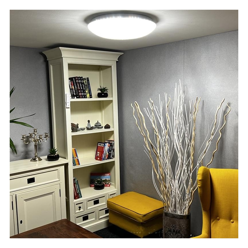 LED Prigušiva stropna svjetiljka LED/48W/230V 2700-6500K Wi-Fi Tuya + daljinski upravljač