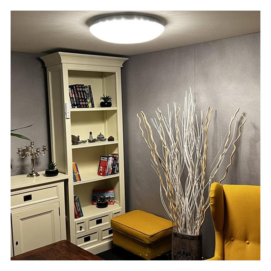 LED Prigušiva stropna svjetiljka LED/48W/230V 2700-6500K Wi-Fi Tuya + daljinski upravljač